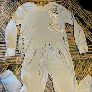 Sz 10 Girl’s Justice velour separates LN